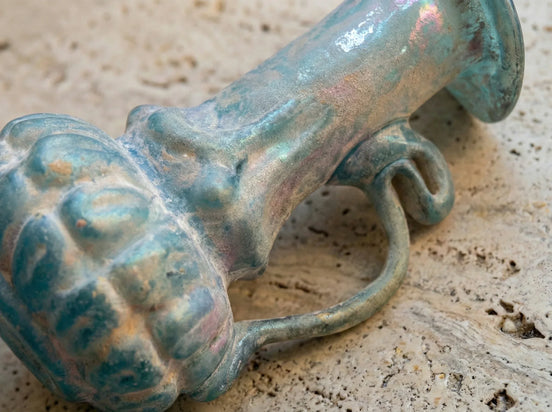 Verrerie romaine artisanale Vase Volutes - Élégance & Complexité - Essences Agape 62606510