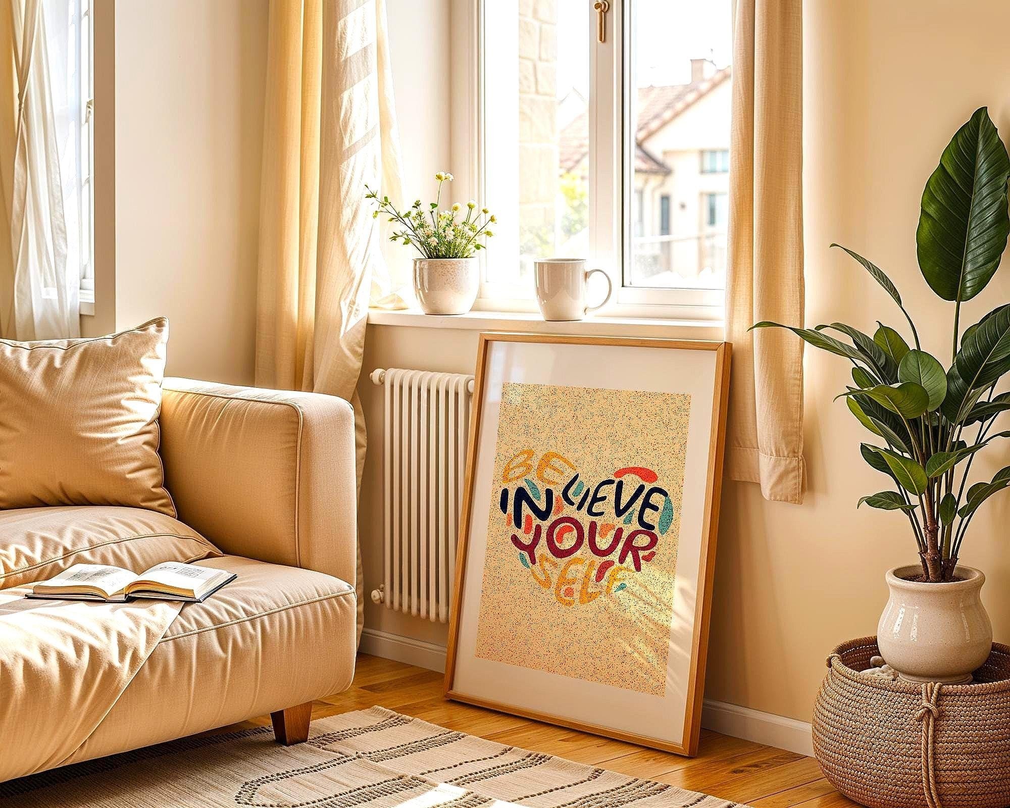 affiche confiance en soi, motivation personnelle, poster sagesse zen - Essences Agape 75682182