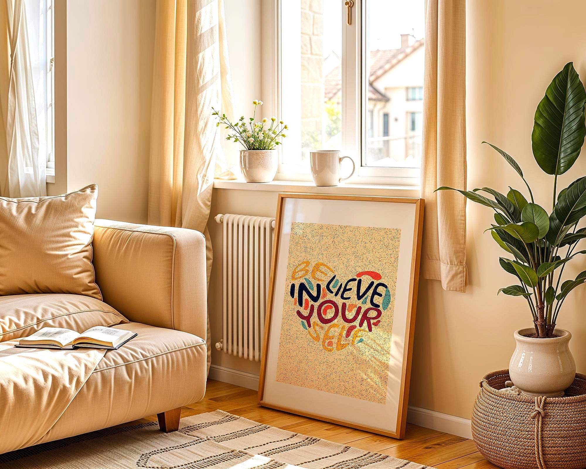 affiche confiance en soi, motivation personnelle, poster sagesse zen - Essences Agape 75682182