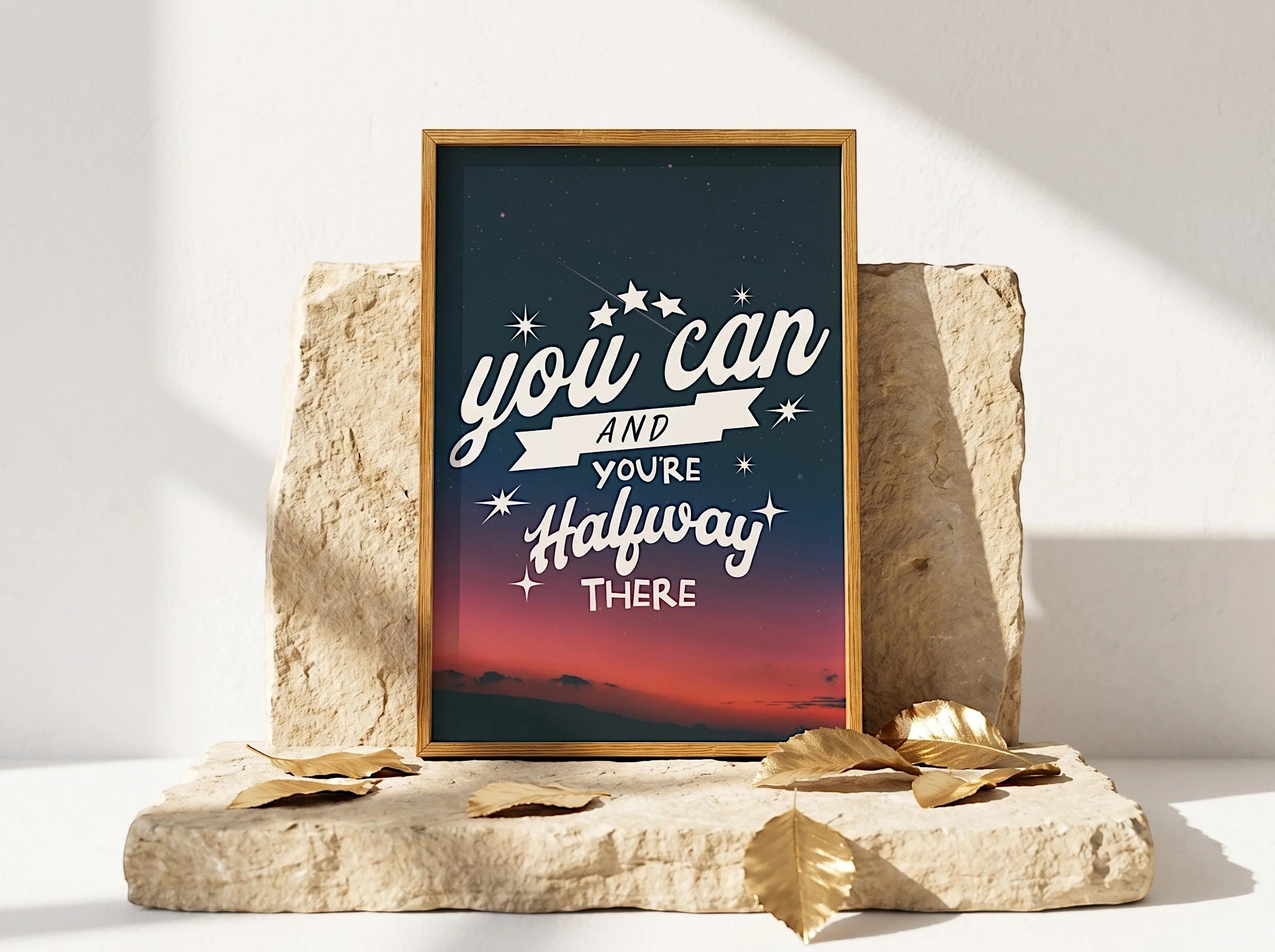 Affiche Essences Agape avec citation de motivation 
