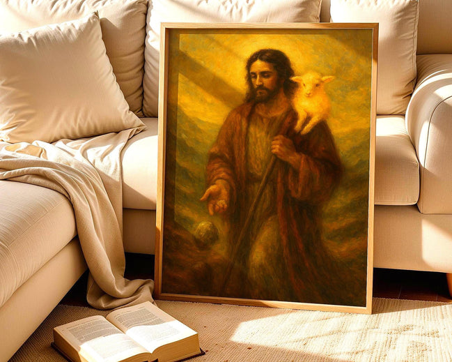 peinture française, agneau dieu, peinture religieuse, poster chrétien - Essences Agape 20456891