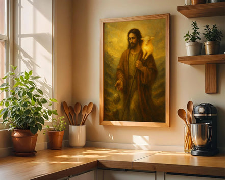 peinture française, agneau dieu, peinture religieuse, poster chrétien - Essences Agape 57120267