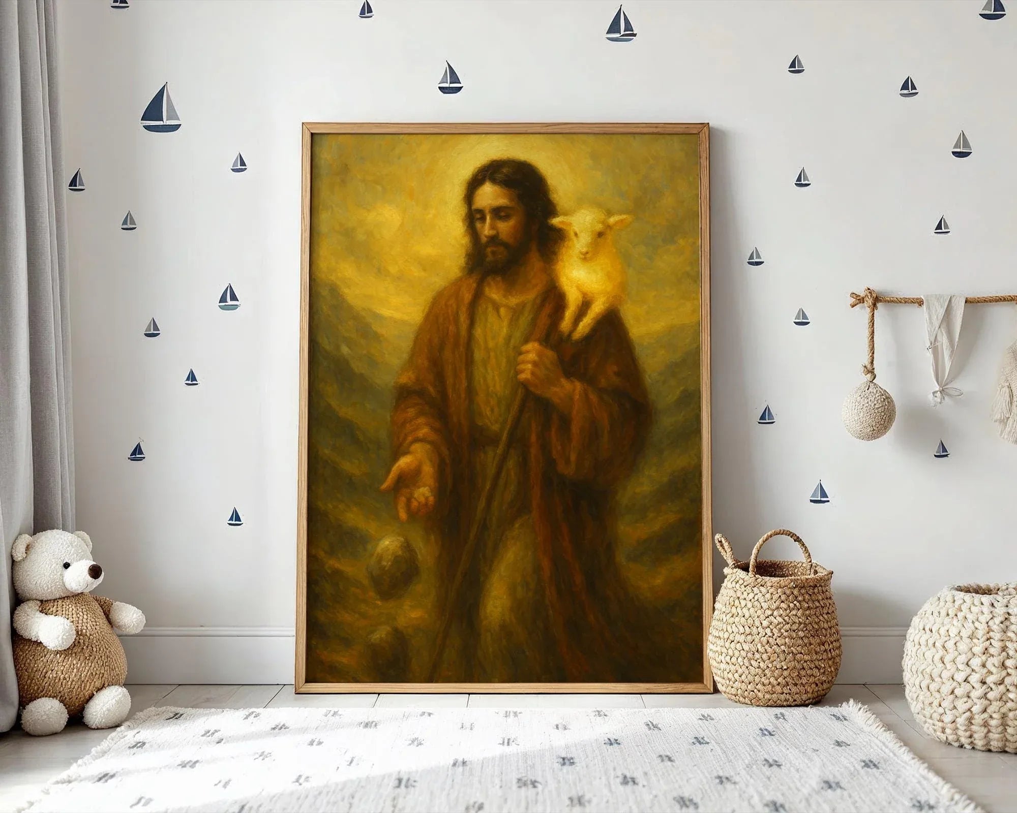 peinture française, agneau dieu, peinture religieuse, poster chrétien - Essences Agape 4027552