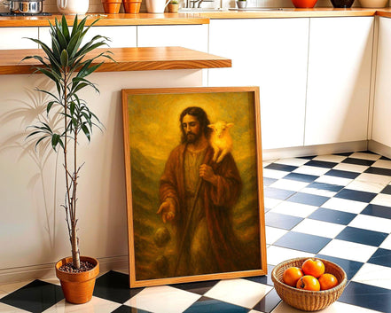 peinture française, agneau dieu, peinture religieuse, poster chrétien - Essences Agape 64621627