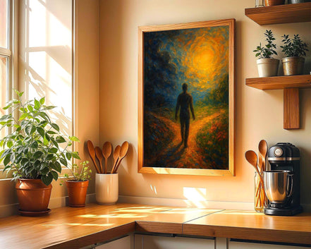 psychologie poster cadeau, art carrefour lumière, peinture française - Essences Agape 53117013