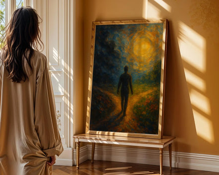 psychologie poster cadeau, art carrefour lumière, peinture française - Essences Agape 51843330