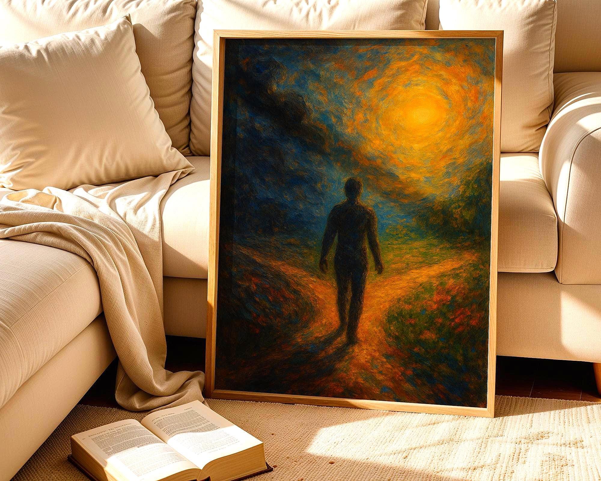 psychologie poster cadeau, art carrefour lumière, peinture française - Essences Agape 48275974