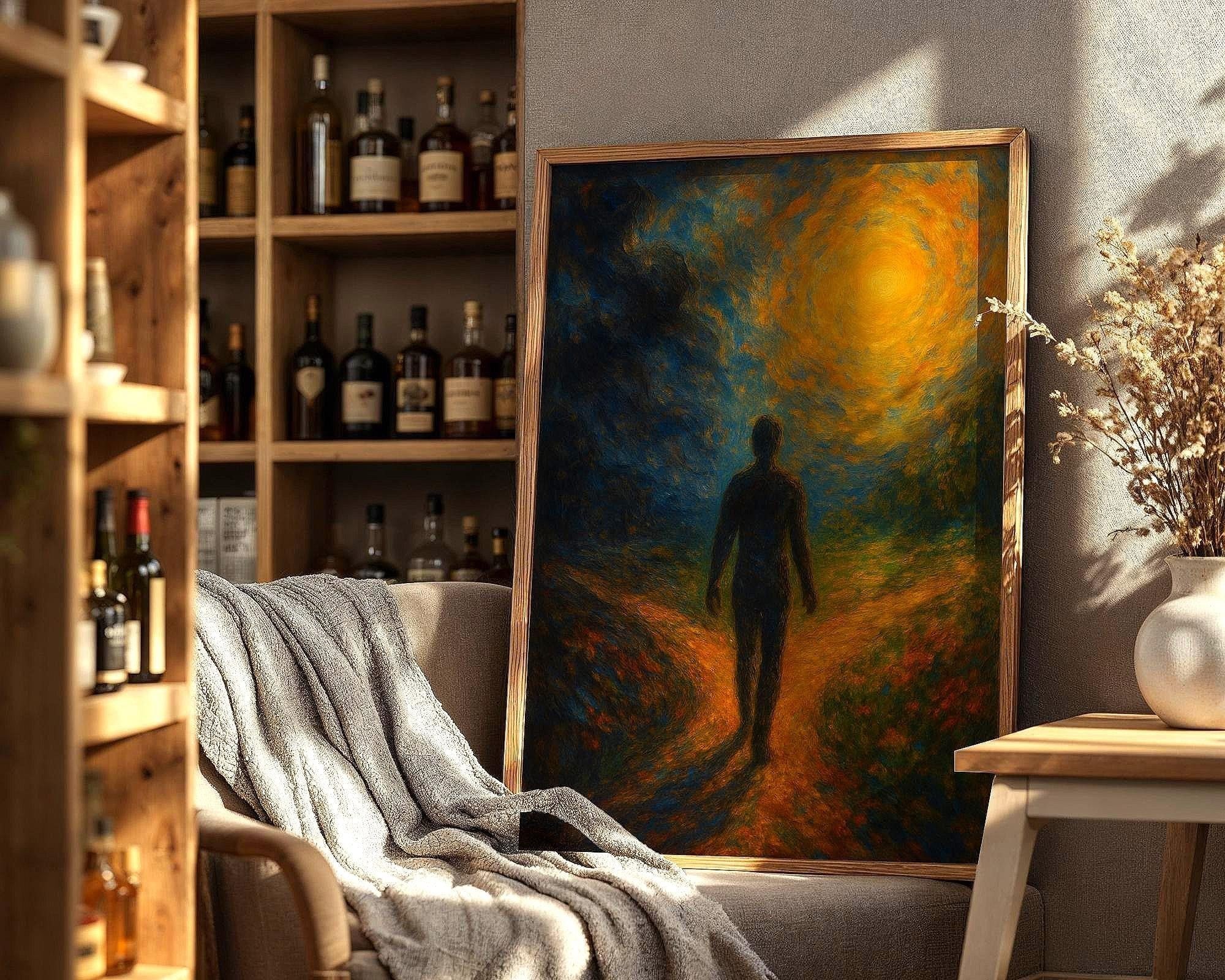 psychologie poster cadeau, art carrefour lumière, peinture française - Essences Agape 3837015