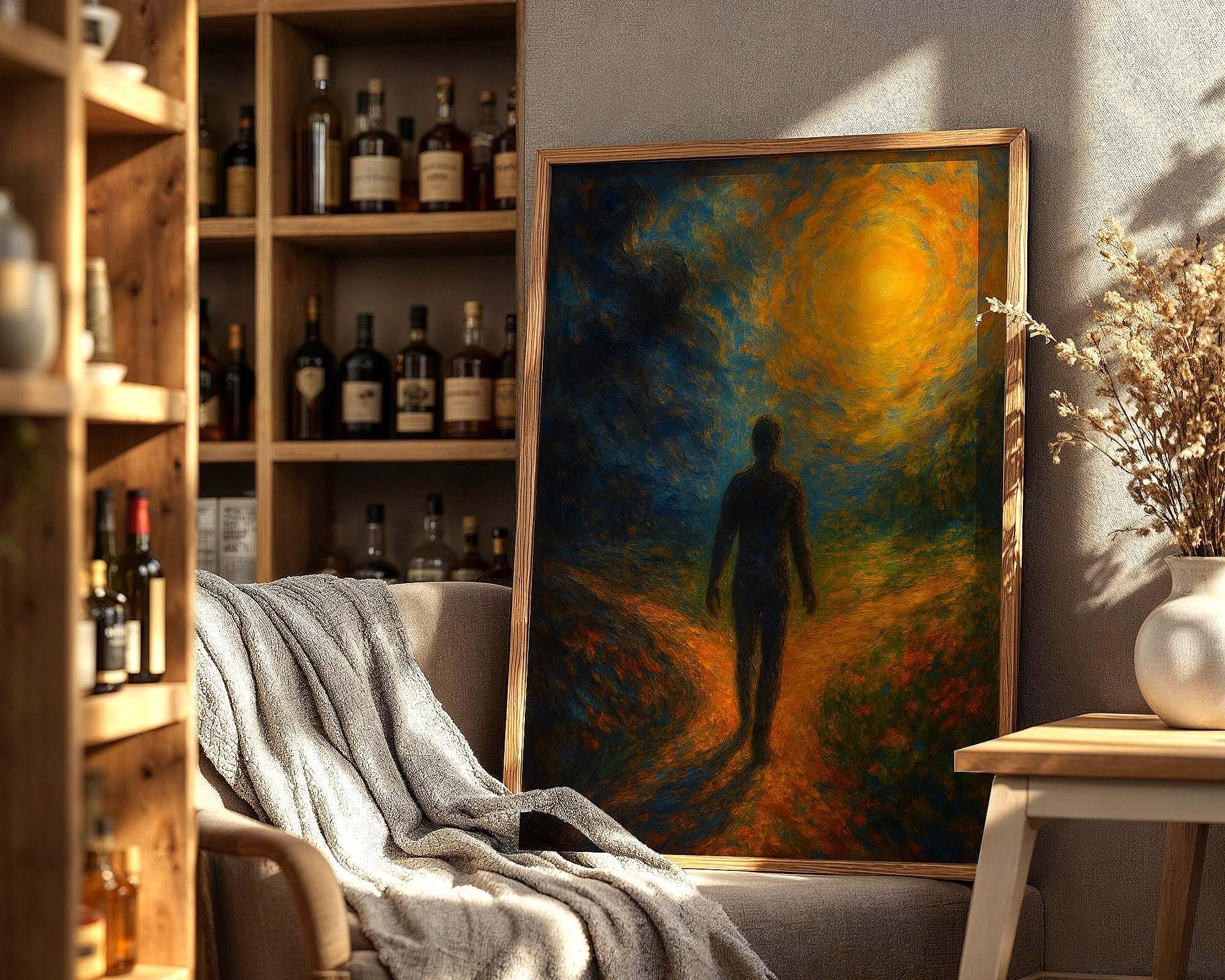 psychologie poster cadeau, art carrefour lumière, peinture française - Essences Agape 3837015