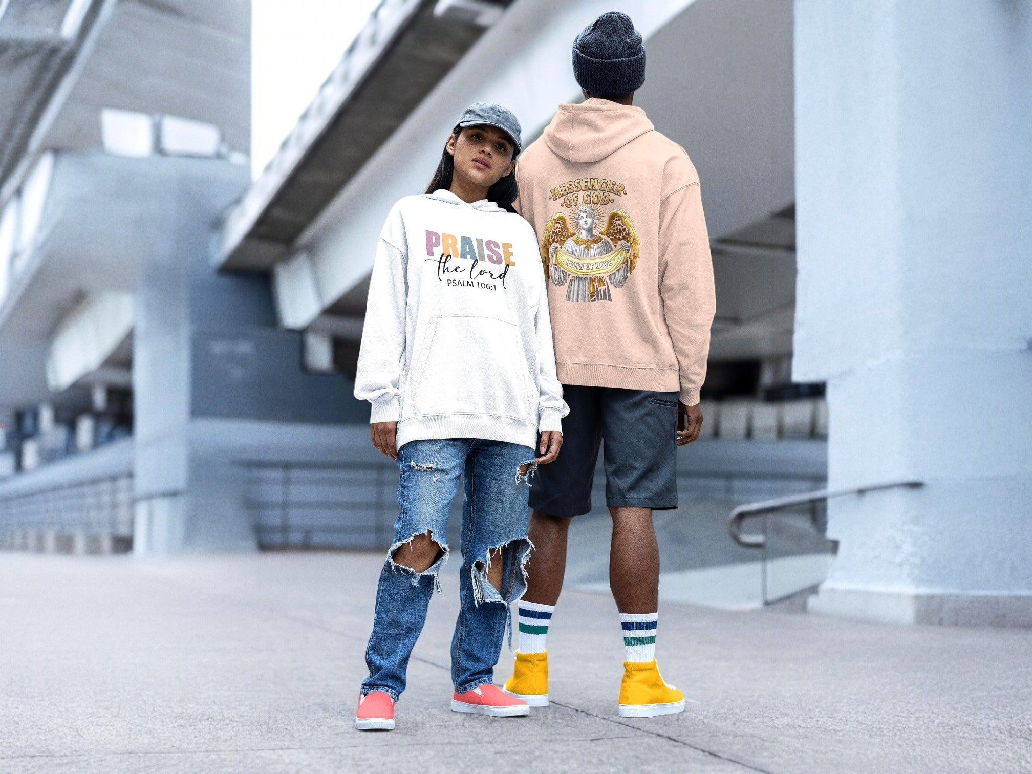 sweatshirt chrétien, pull prière ange gardien, hoodie méditation - Essences Agape 36987632