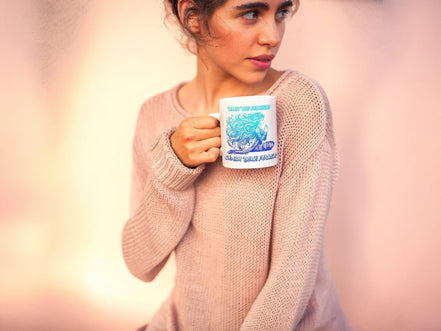 tasse à café abondance, mug original motif méditation, tasse matin - Essences Agape 75885317