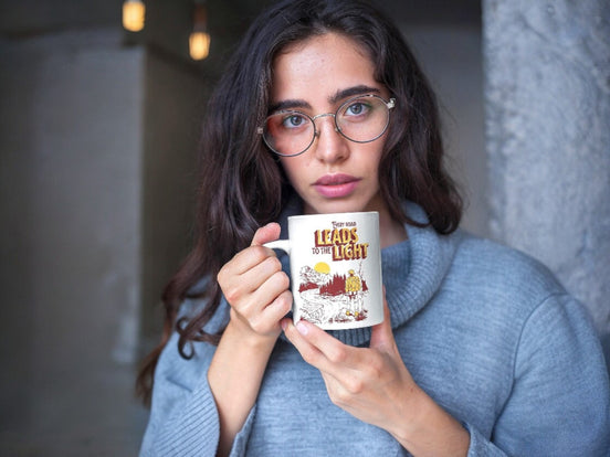 tasse à café chemin de vie, mug original motif méditation, tasse matin - Essences Agape 37366290