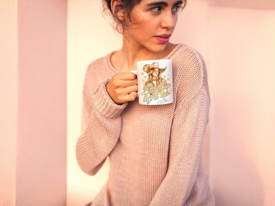 tasse à café féministe confiance, mug original motif méditation prière - Essences Agape 21523257