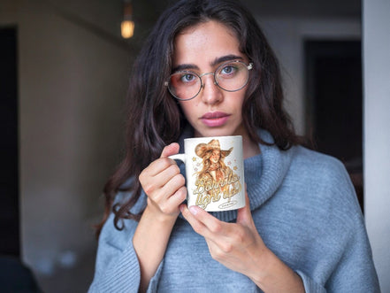 tasse à café féministe confiance, mug original motif méditation prière - Essences Agape 2597709
