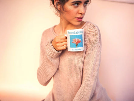 tasse à café succès citation, mug original motif, méditation prière - Essences Agape 9347928