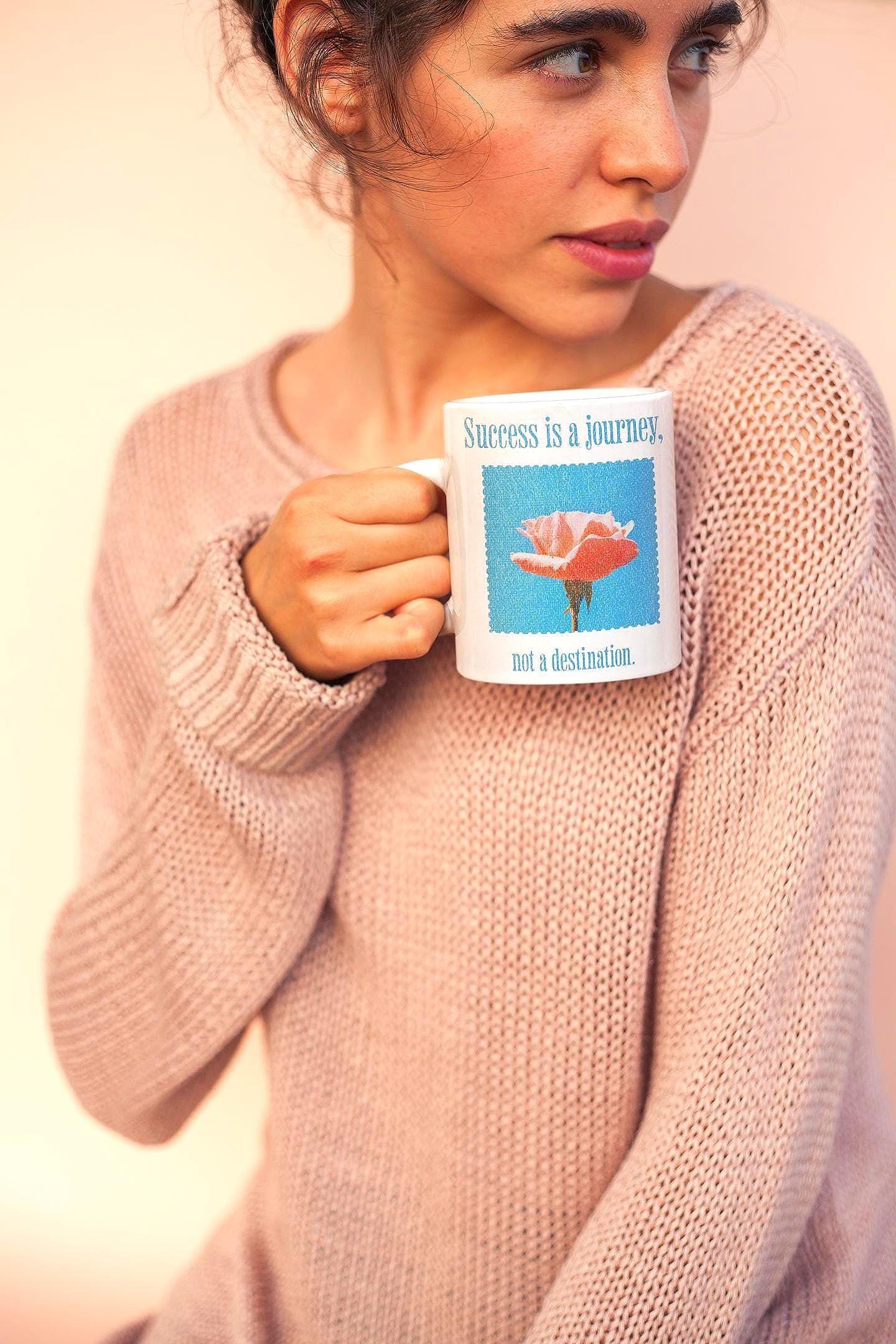 tasse à café succès citation, mug original motif, méditation prière - Essences Agape 9347928