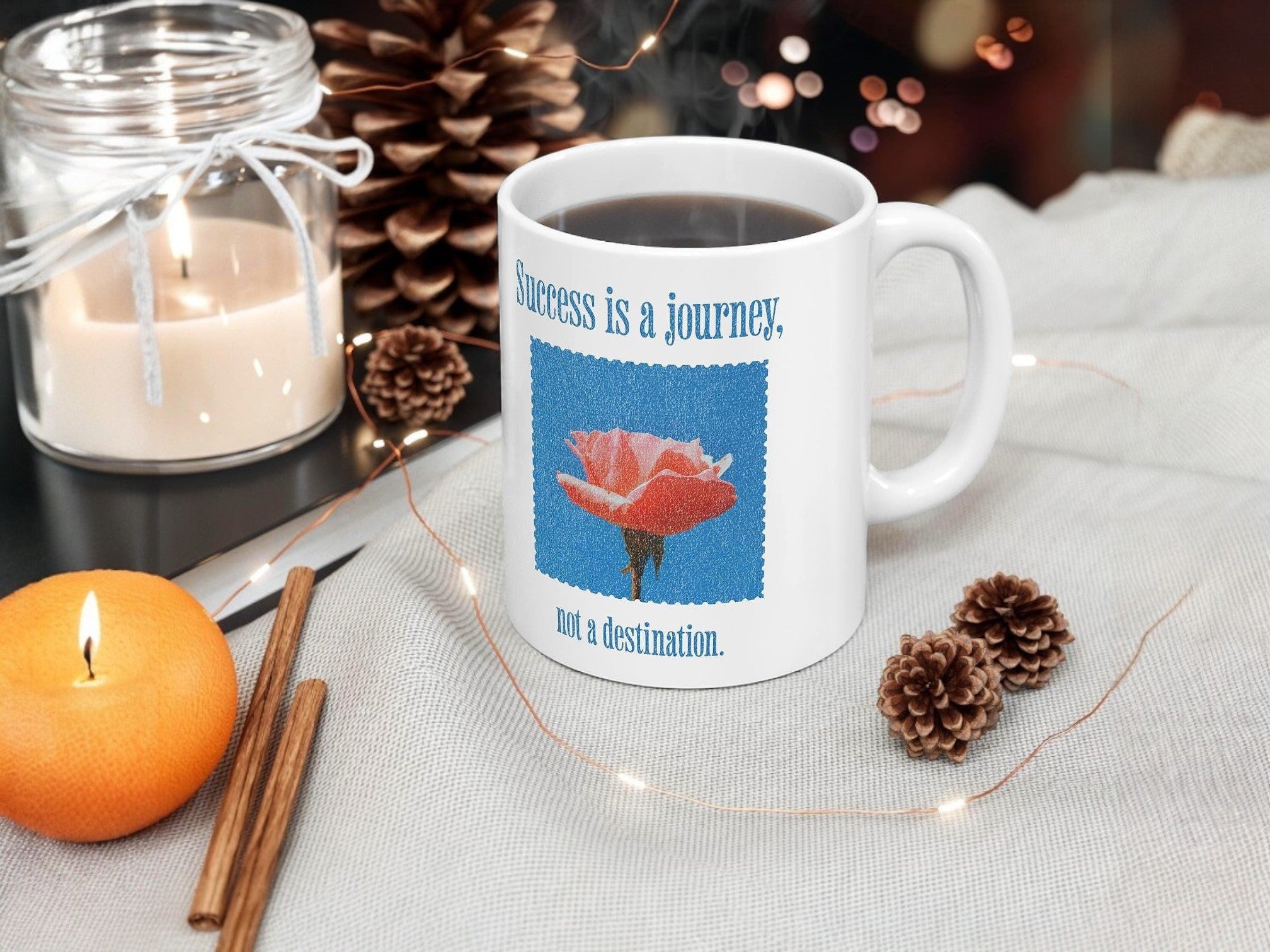 tasse à café succès citation, mug original motif, méditation prière - Essences Agape 31843894