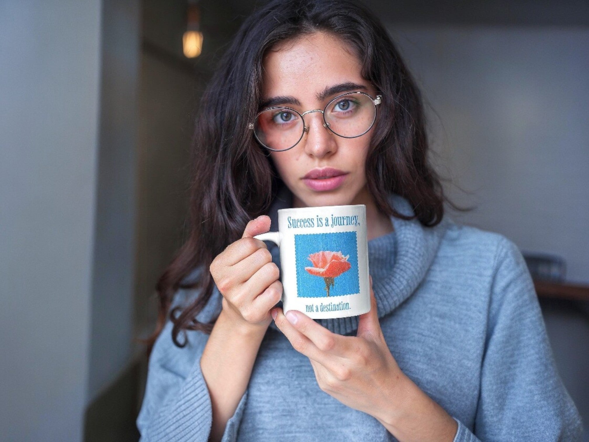 tasse à café succès citation, mug original motif, méditation prière - Essences Agape 24881404