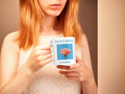 tasse à café succès citation, mug original motif, méditation prière - Essences Agape 15007655